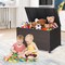 Costway 133 Gallon Patio Rattan Storage Deck Box Container Wheel Handle W/Liner
